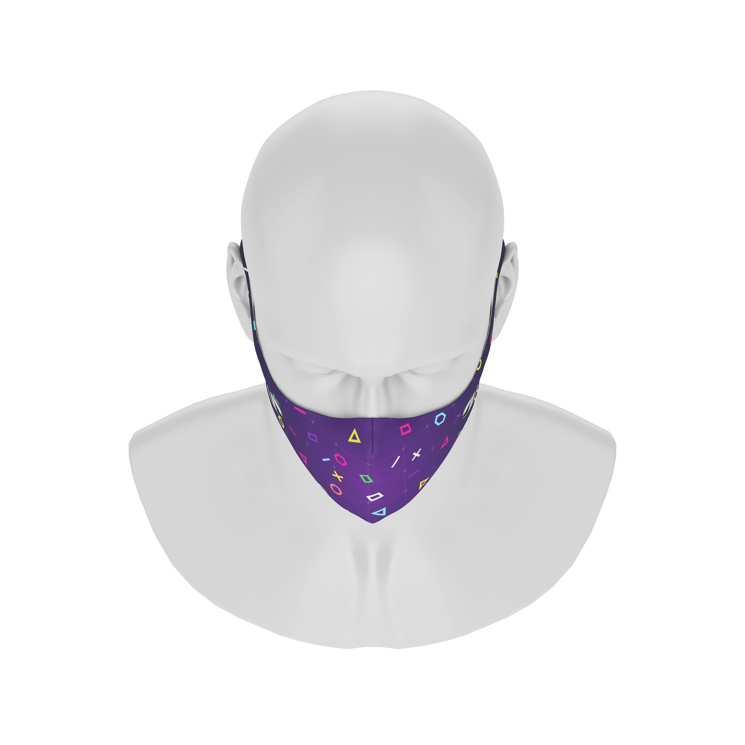 Maskery Design Face Mask Gamer made of high-quality neoprene fabric, featuring a stylish design suitable for gamers and outdoor activities.