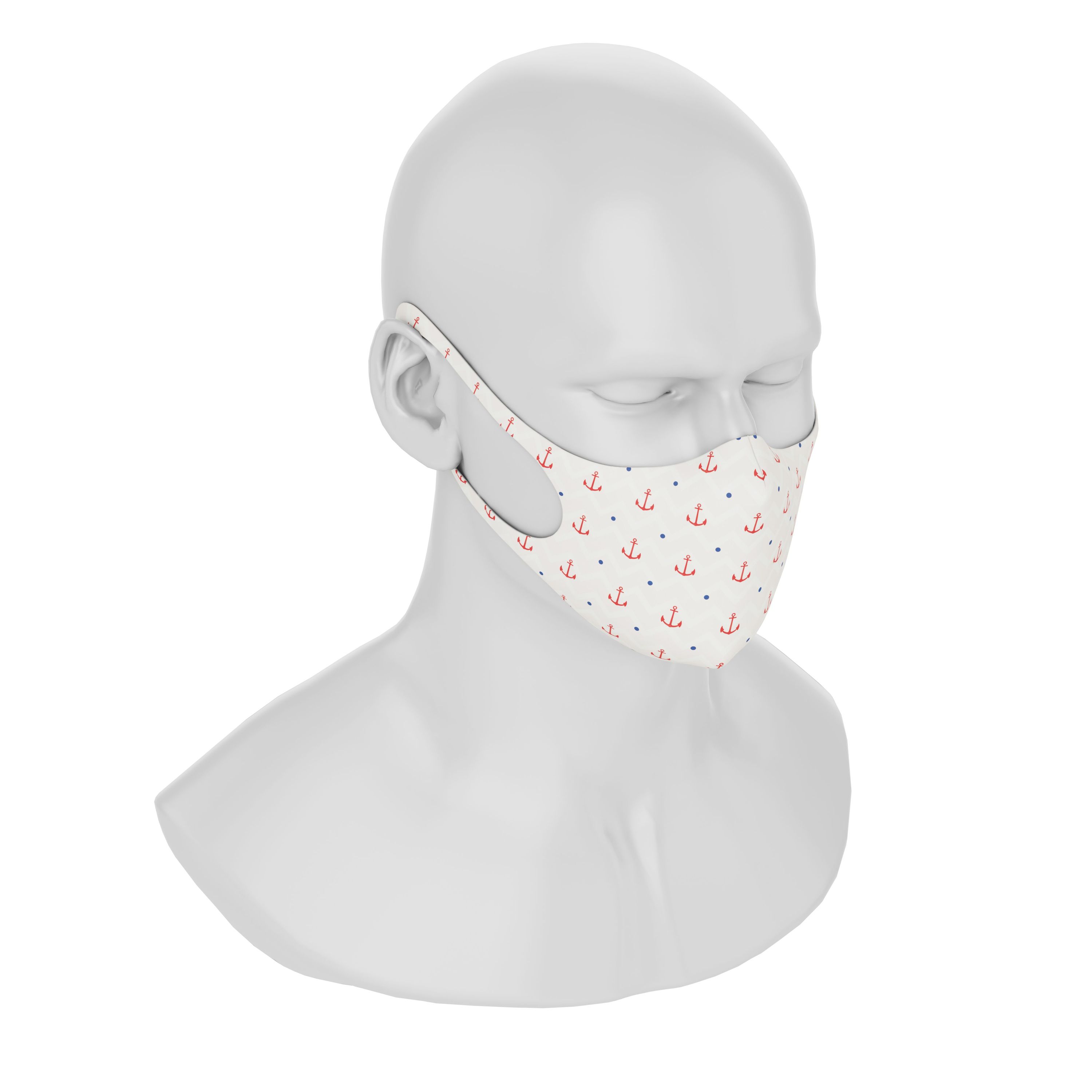 Maskery Design Face Mask Sailor made of high-quality neoprene, featuring a stylish design suitable for both men and women.