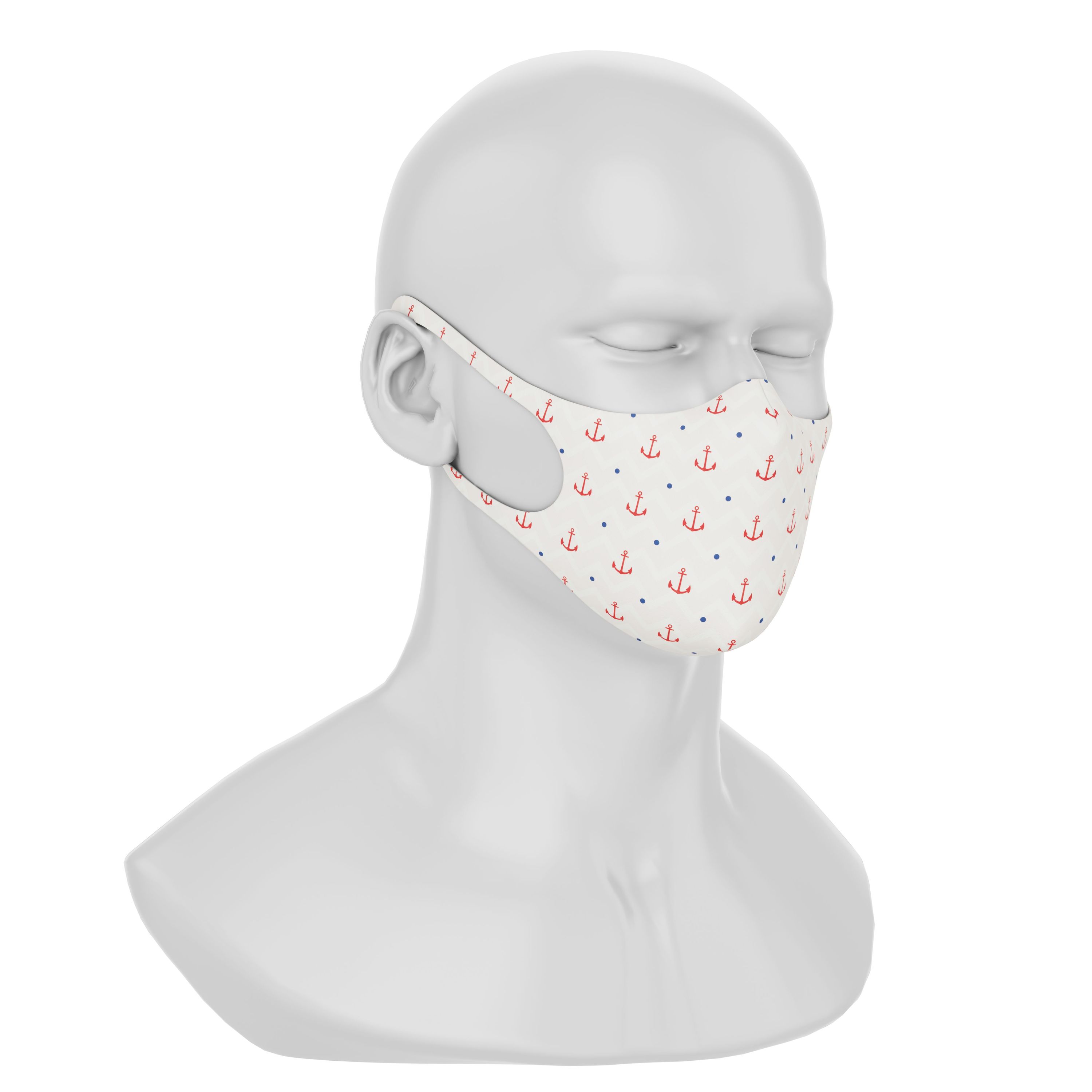 Maskery Design Face Mask Sailor made of high-quality neoprene, featuring a stylish design suitable for both men and women.