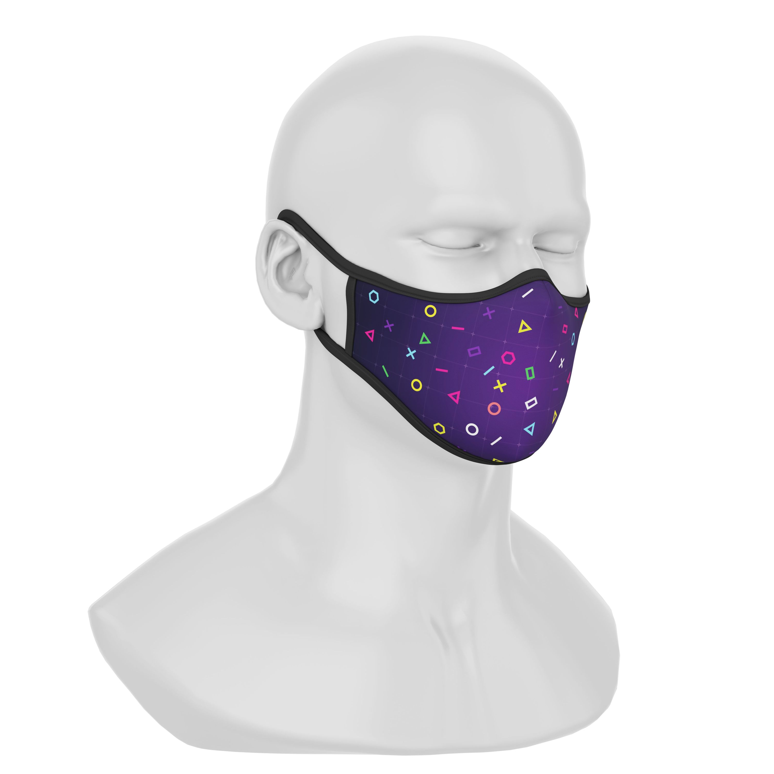 Maskery Premium Face Mask Gamer made of high-quality neoprene, designed for comfort and protection, suitable for various outdoor activities.