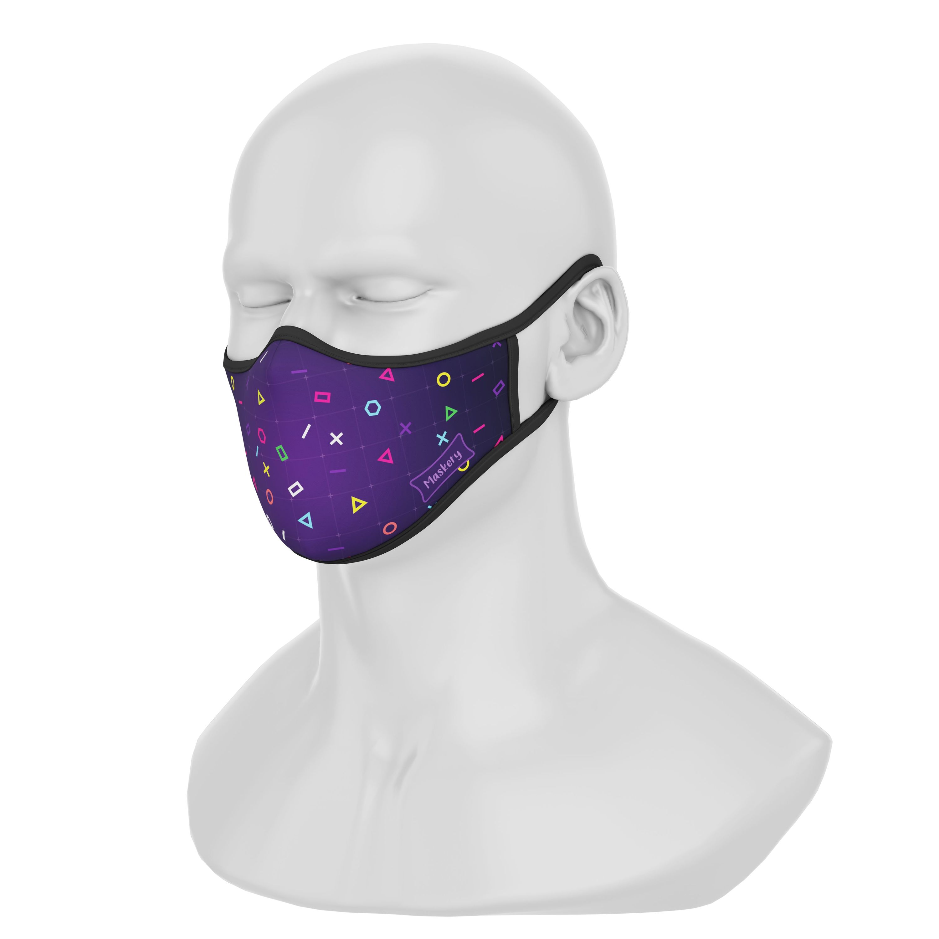 Maskery Premium Face Mask Gamer made of high-quality neoprene, designed for comfort and protection, suitable for various outdoor activities.