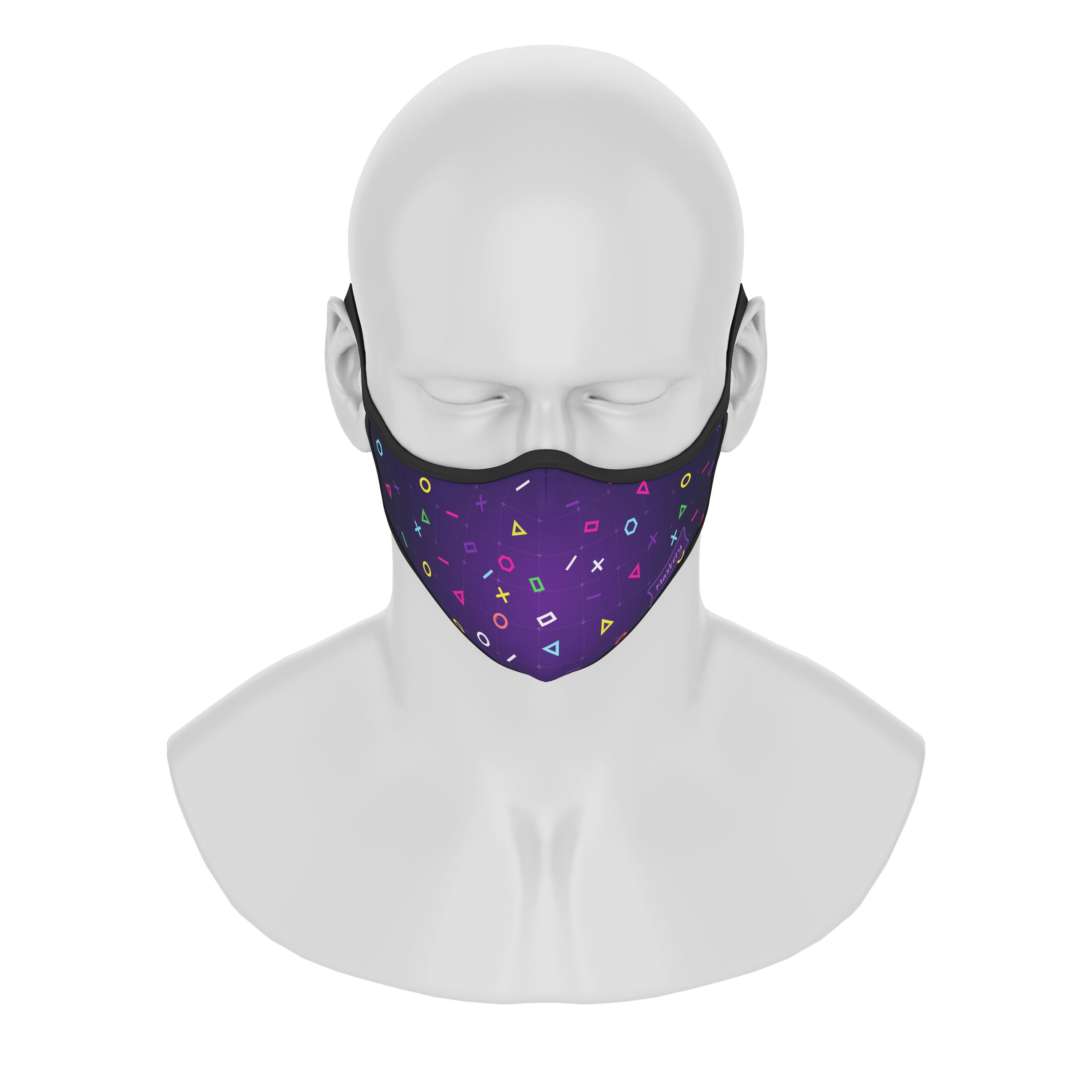 Maskery Premium Face Mask Gamer made of high-quality neoprene, designed for comfort and protection, suitable for various outdoor activities.