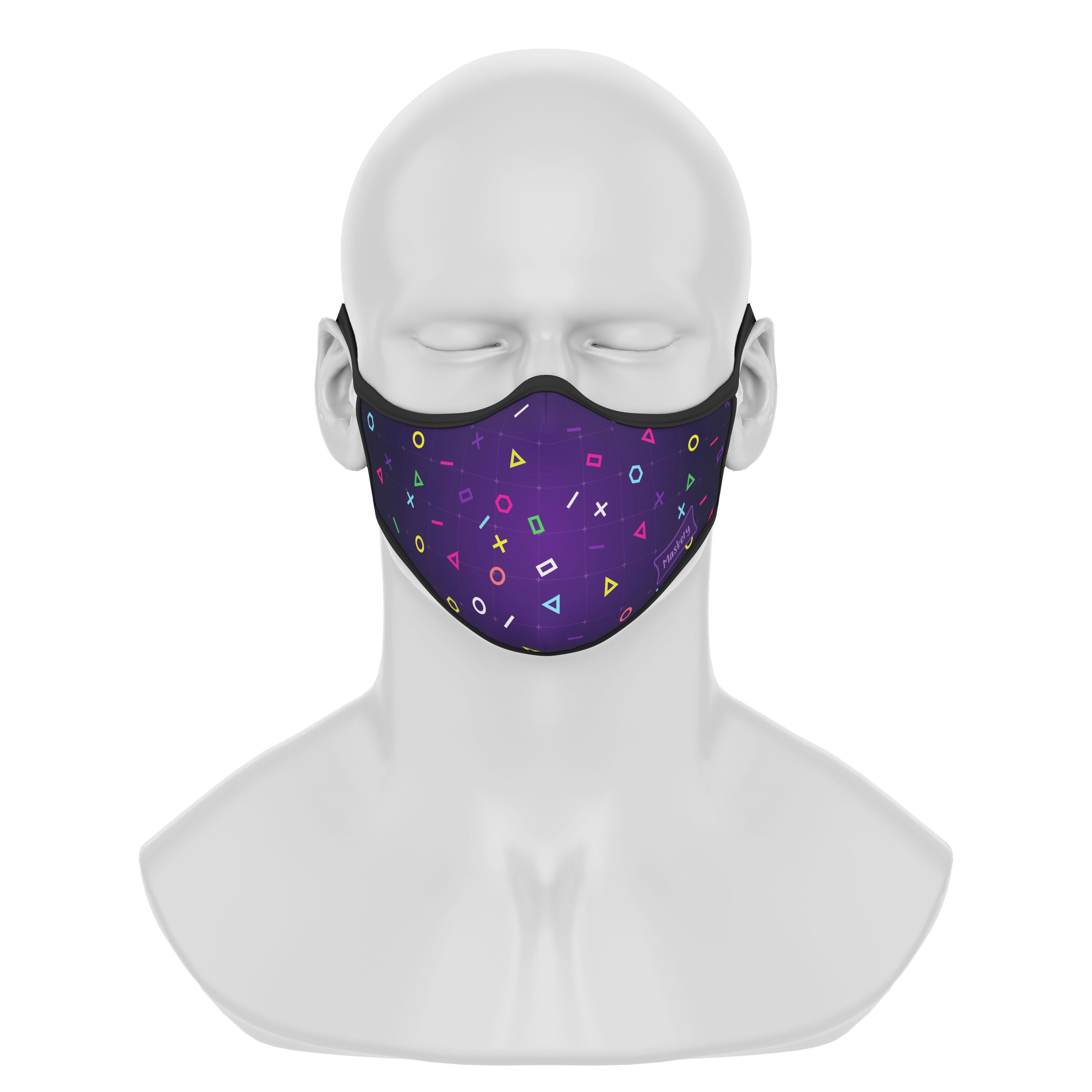 Maskery Premium Face Mask Gamer made of high-quality neoprene, designed for comfort and protection, suitable for various outdoor activities.