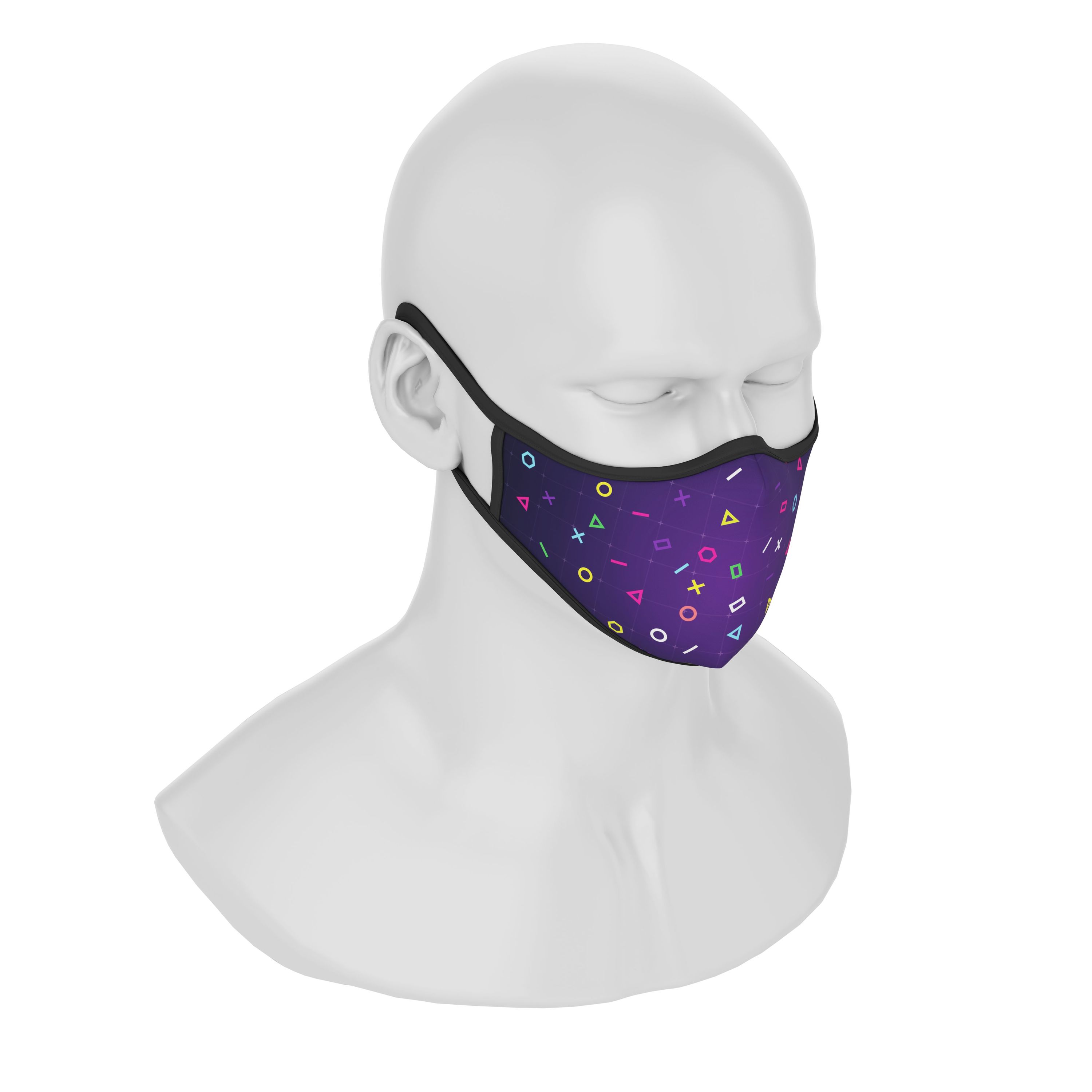 Maskery Premium Face Mask Gamer made of high-quality neoprene, designed for comfort and protection, suitable for various outdoor activities.