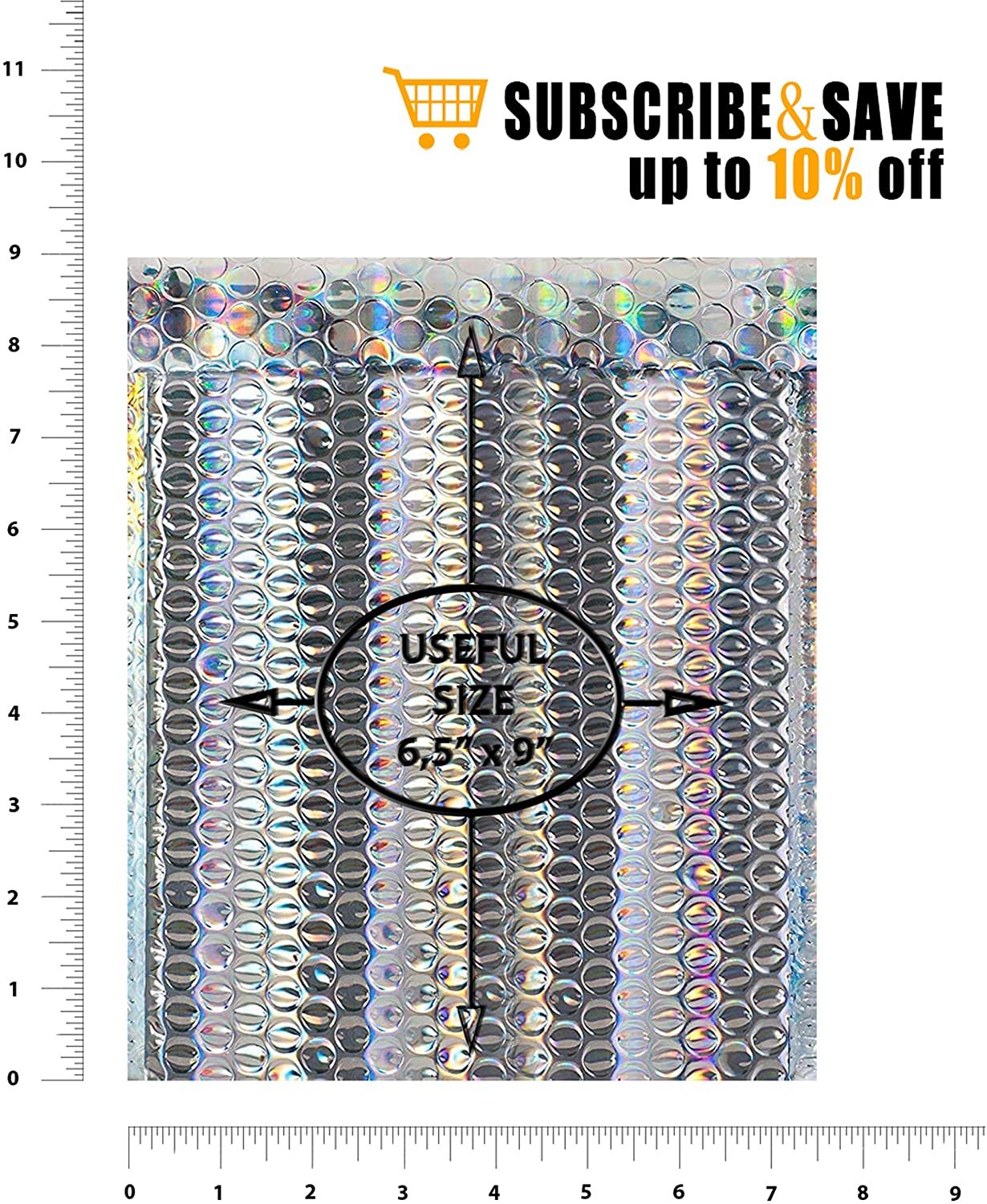 Bubble wrap insulation sheet dimensions.