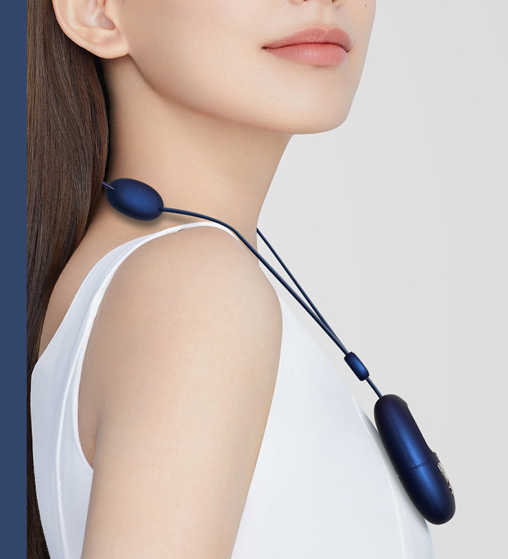 Mini Cervical Spine Massage Device designed for neck relief, featuring a sleek design and multiple massage modes.