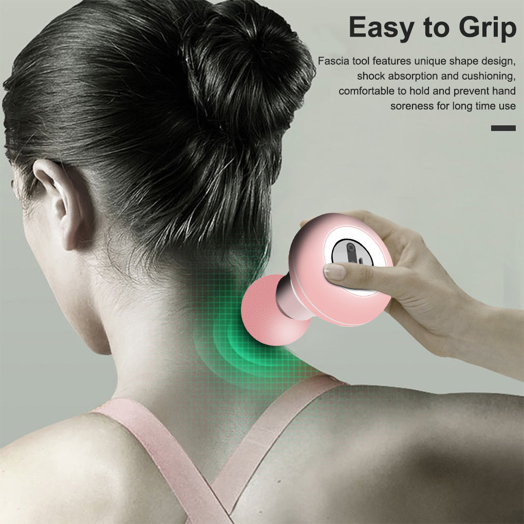 Muscle Massage Mini Pocket Electric Fascia Massager in a sleek design, showcasing its ergonomic shape and professional cushioning head.