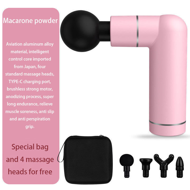 Muscle Neck Membrane Massager with four brushless motors, showcasing its ergonomic design and control buttons.