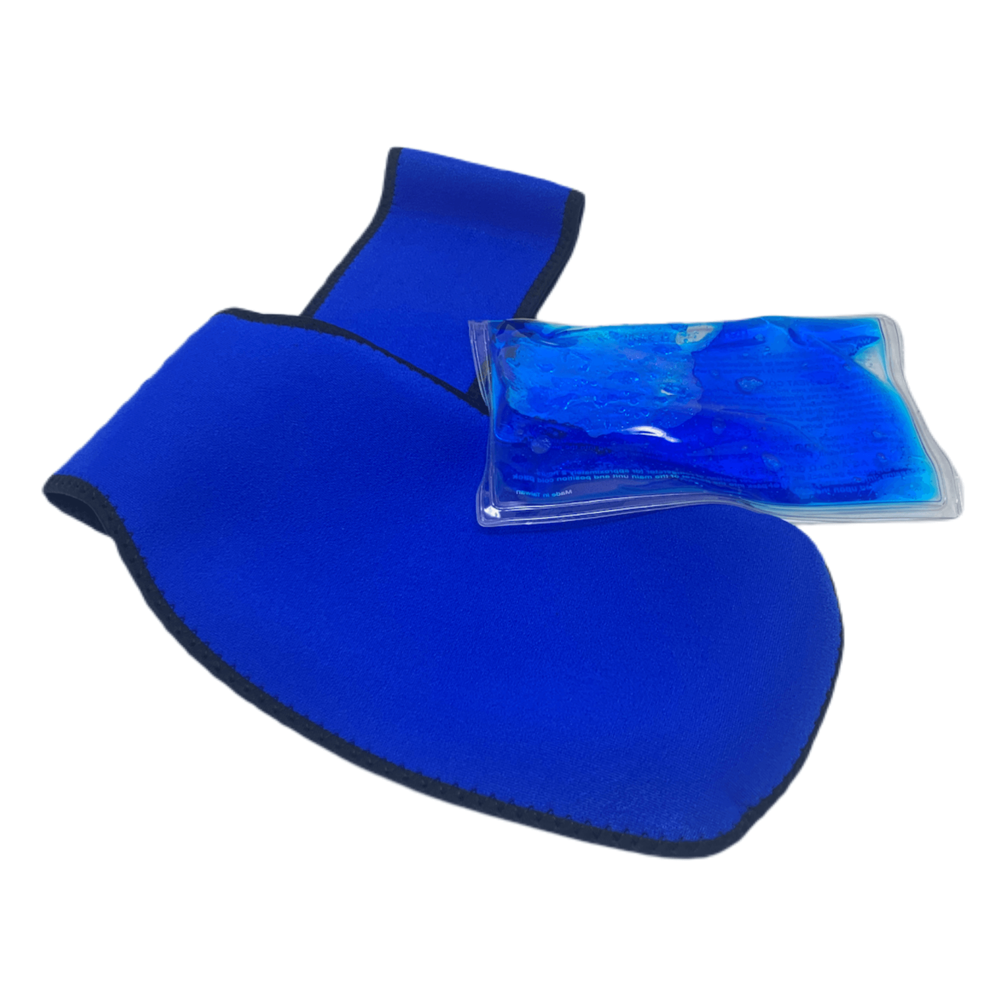 Neoprene Hot & Cold Compress Gel Pack with adjustable strap, designed for pain relief on various body parts.