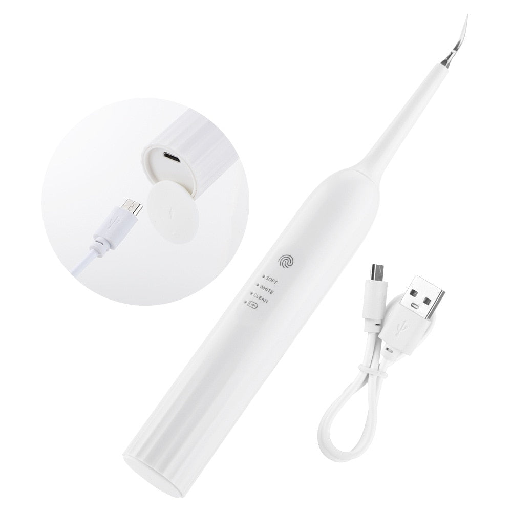 New Electric Sonic Tooth Cleaner Whitening Toothbrush with multiple heads and USB charging cable, designed for effective dental care.