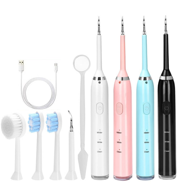 Newest 6in1 Electric Toothbrush with USB charging, featuring multiple modes and accessories for comprehensive dental care.