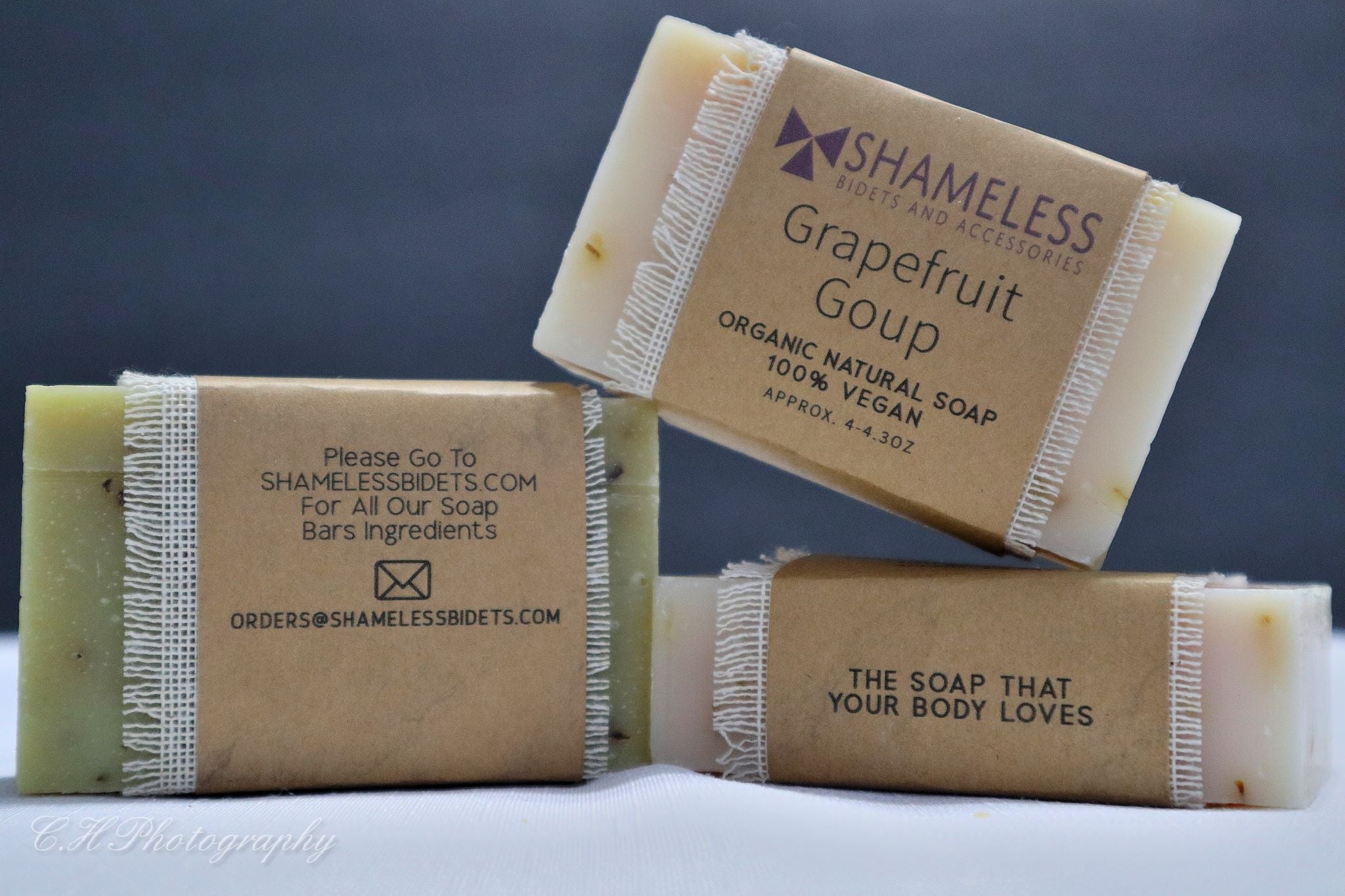 A bar of Organic Coconut Soap made with natural ingredients, showcasing its creamy texture and organic label.