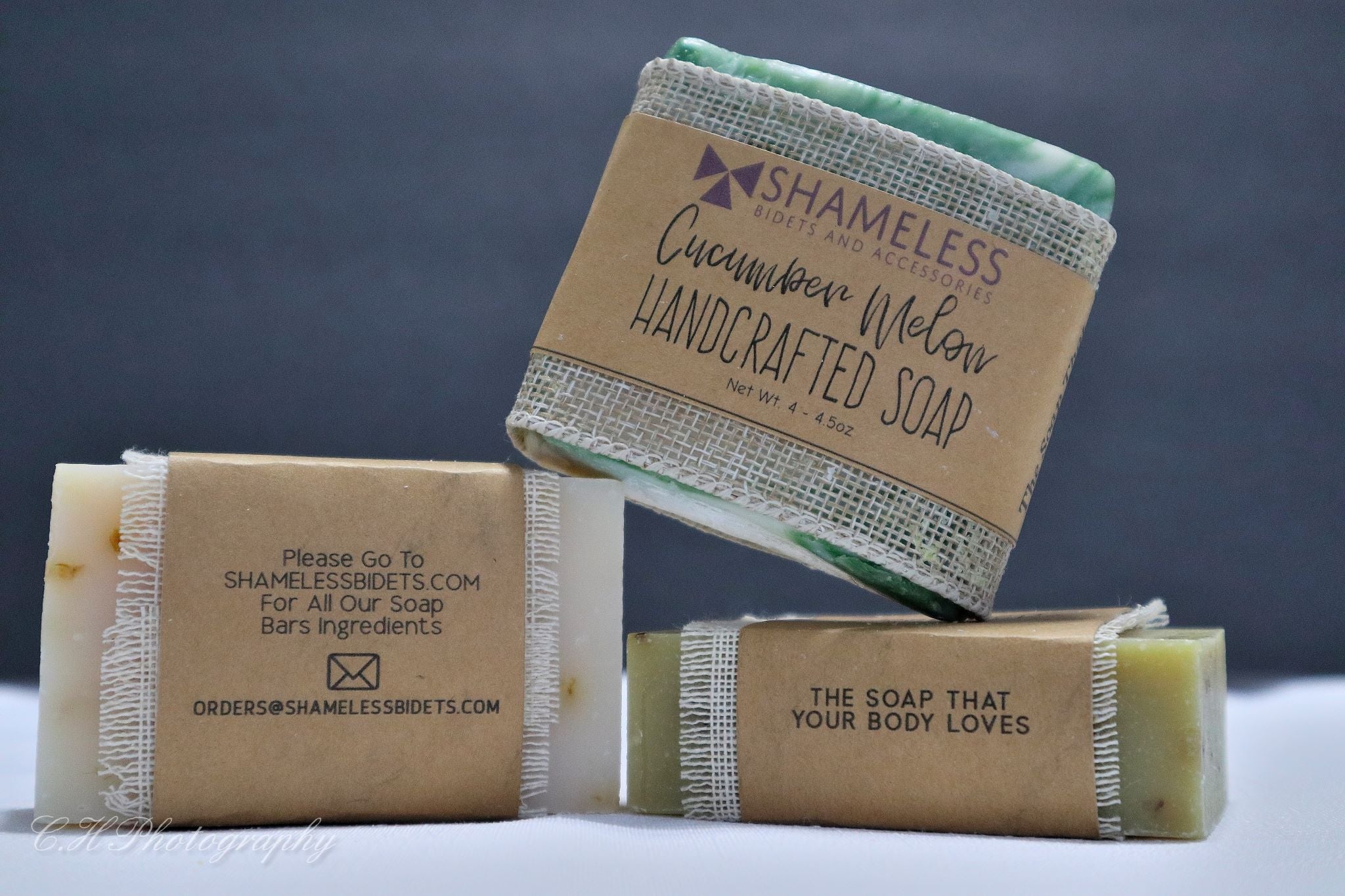 Organic Shea Butter Soap bar with natural ingredients, showcasing its creamy texture and eco-friendly packaging.