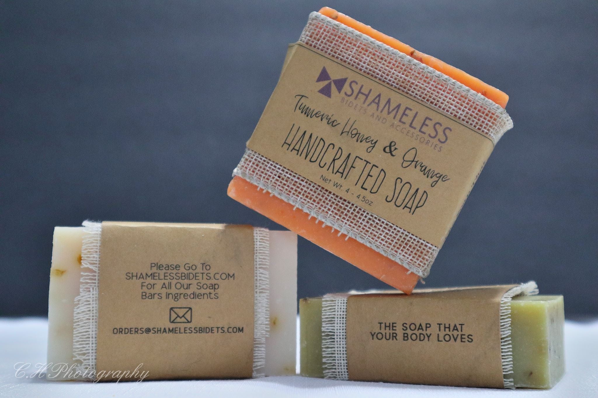 Organic Shea Butter Soap bar with natural ingredients, showcasing its creamy texture and eco-friendly packaging.