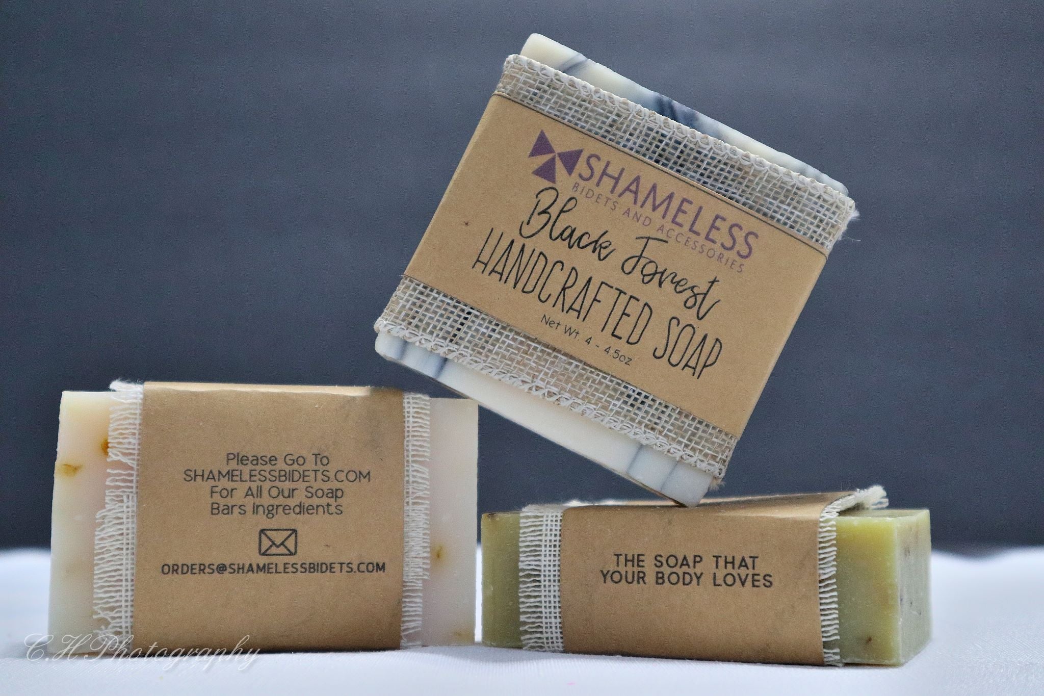 Organic Shea Butter Soap bar with natural ingredients, showcasing its creamy texture and eco-friendly packaging.