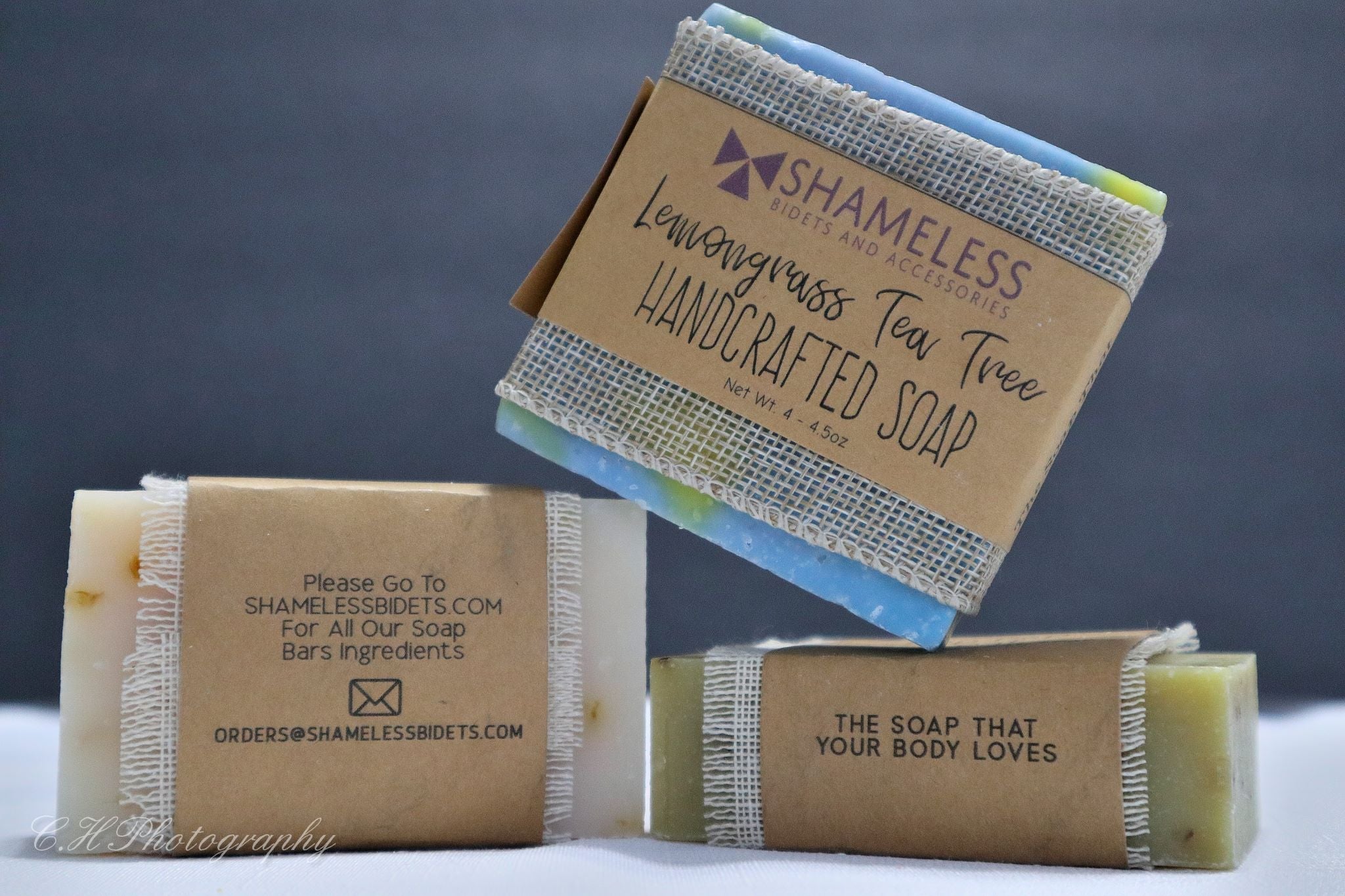 Organic Shea Butter Soap bar with natural ingredients, showcasing its creamy texture and eco-friendly packaging.