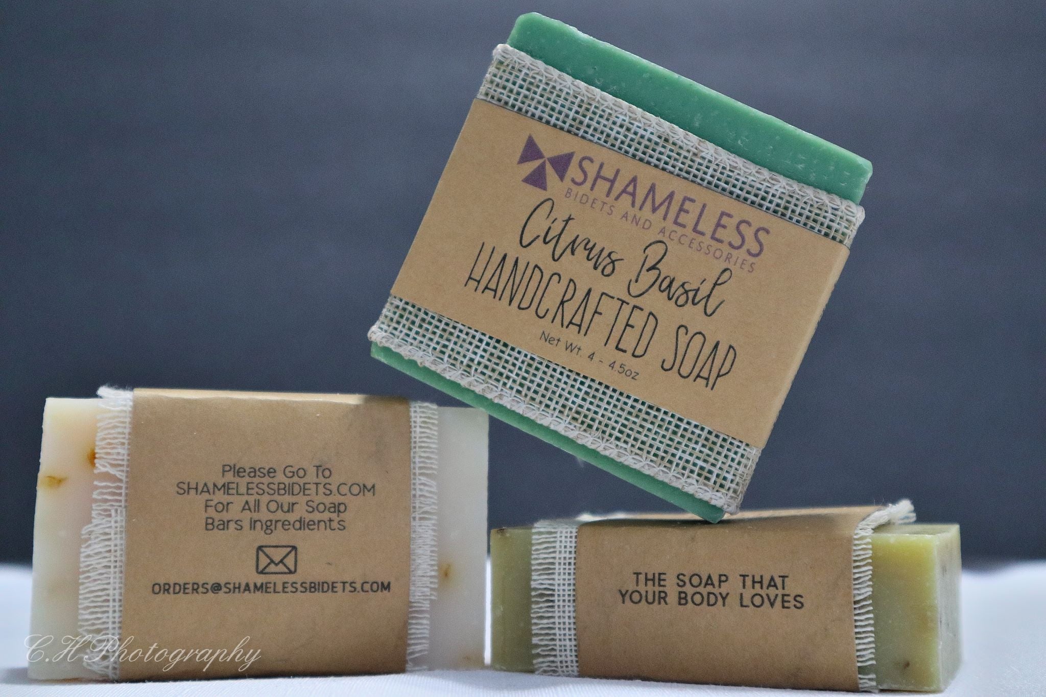 Organic Shea Butter Soap bar with natural ingredients, showcasing its creamy texture and eco-friendly packaging.