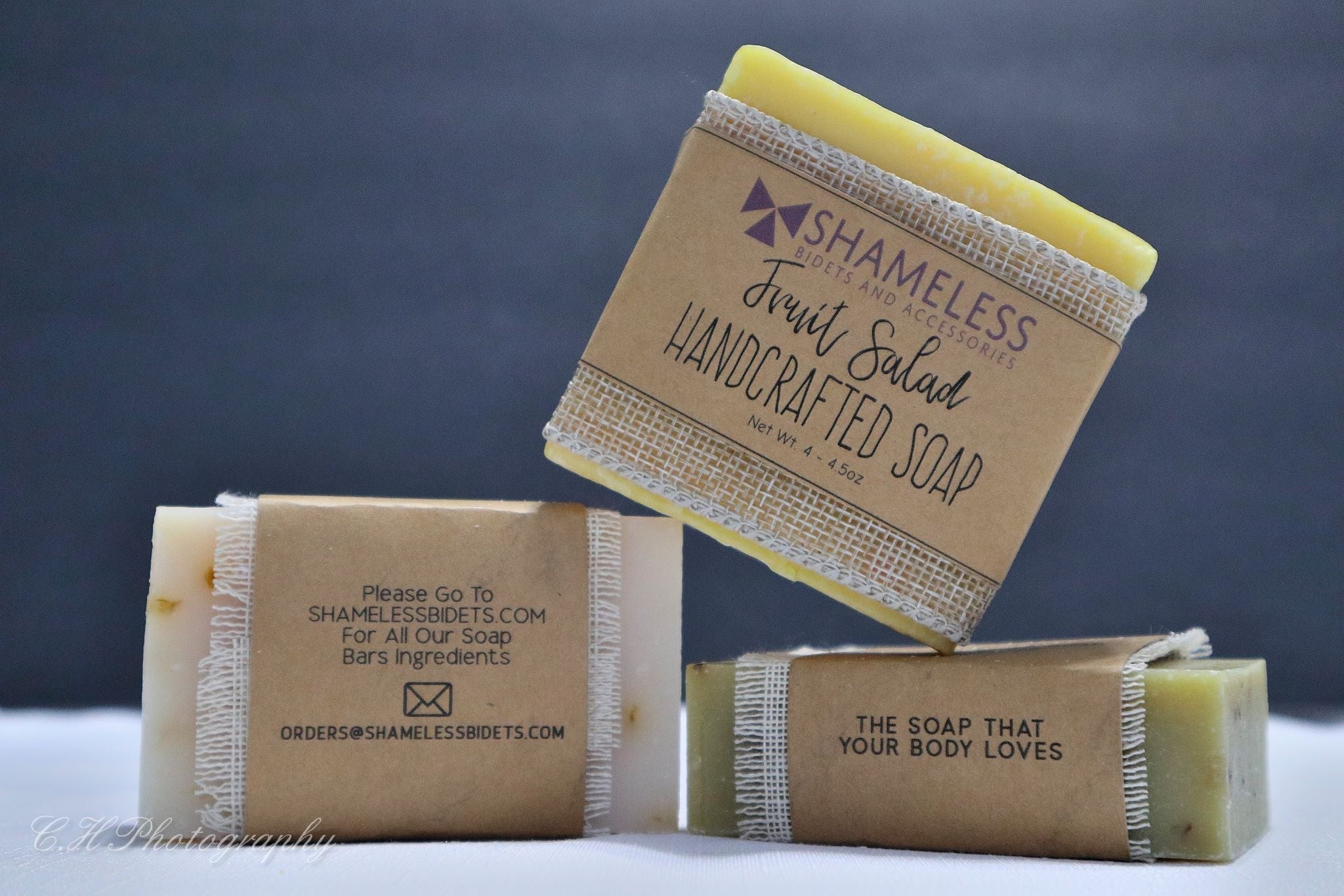 Organic Shea Butter Soap bar with natural ingredients, showcasing its creamy texture and eco-friendly packaging.