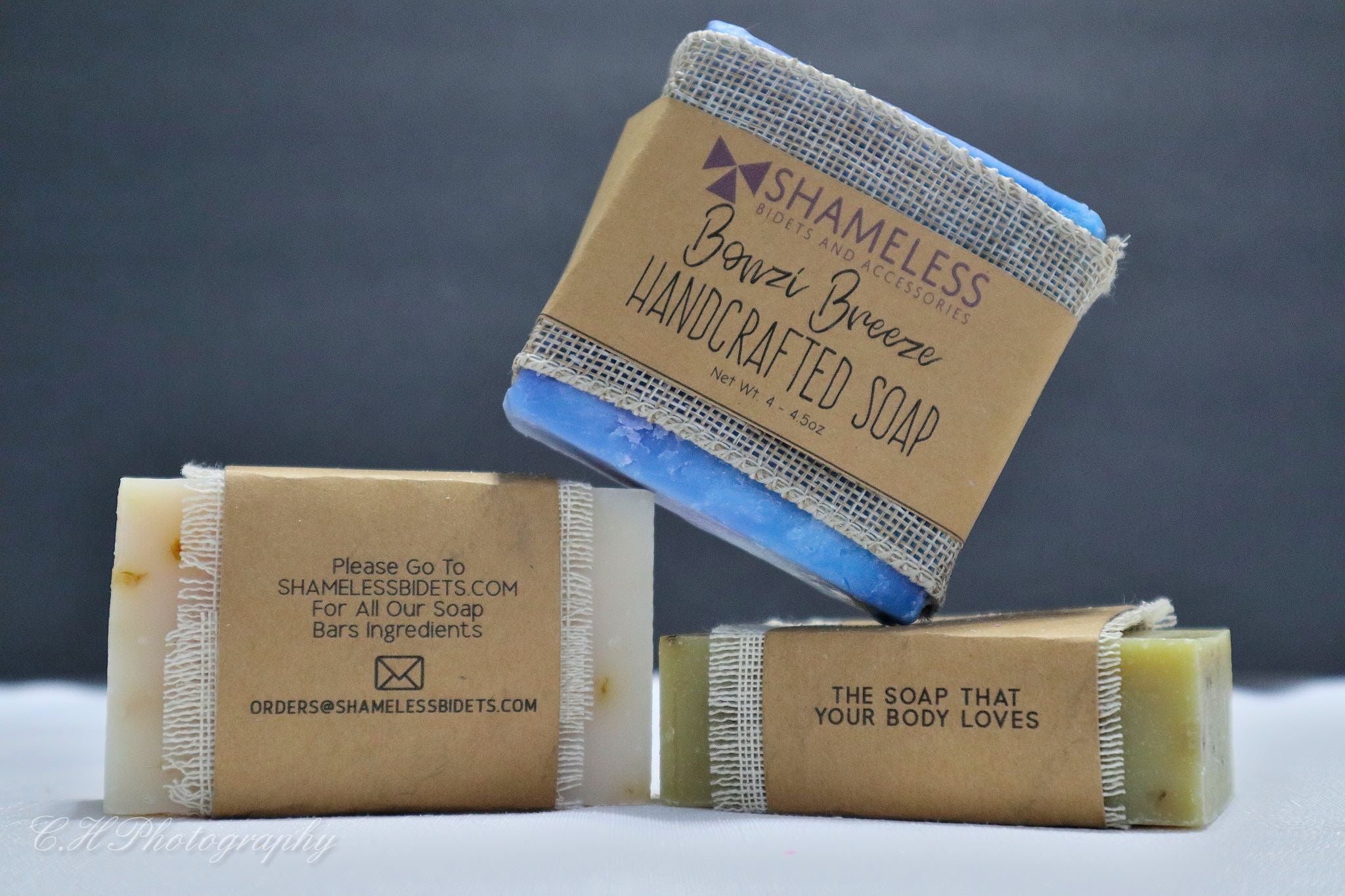 Organic Shea Butter Soap bar with natural ingredients, showcasing its creamy texture and eco-friendly packaging.