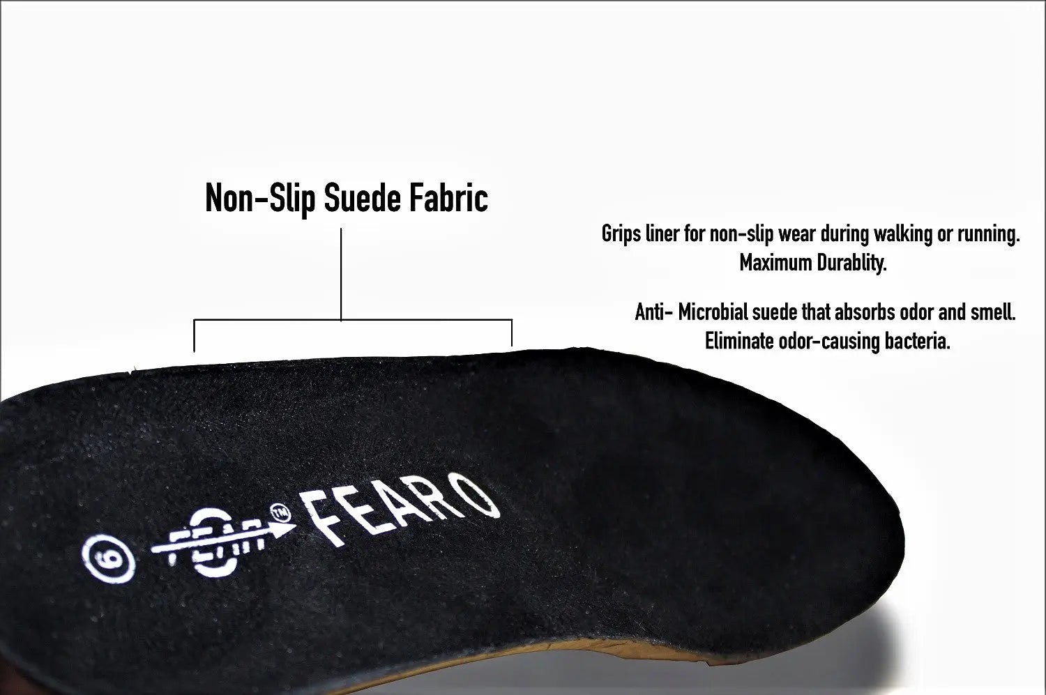 Orthopedic High Arch Support Shoe Insoles with shock-absorbing gel pads, designed for comfort and pain relief.