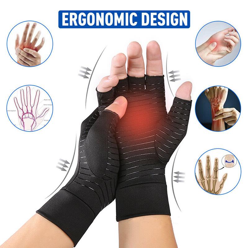 Compression gloves for hand pain.