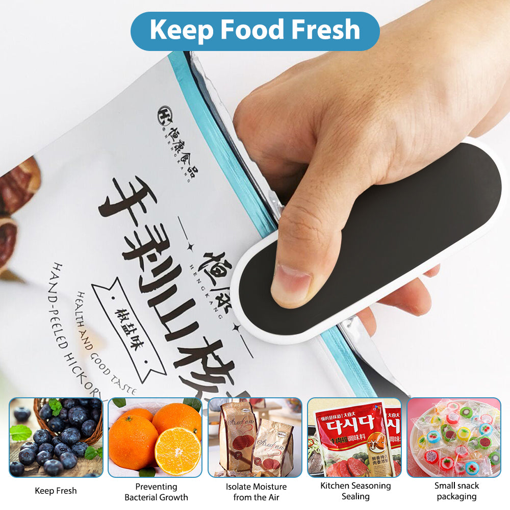 A compact Portable Sealer Electric Plastic Heat Sealing Machine designed for sealing food and plastic bags efficiently.