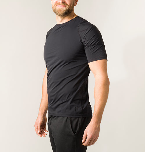 A comfortable Reminder Posture T-shirt designed to improve posture with Posture Alignment Technology, featuring a relaxed fit and stylish design.