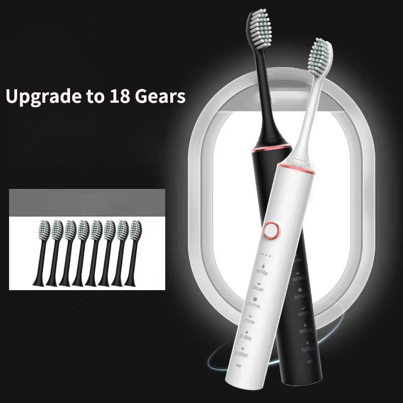 Smart Sonic Electric Toothbrush with USB charging and multiple modes, featuring DuPont bristles and waterproof design.