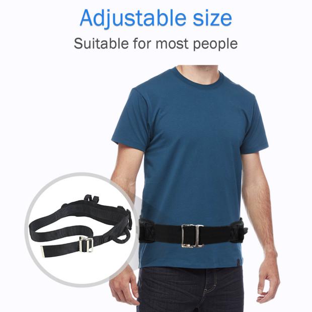 Aptoco Transfer Belt with six padded handles, adjustable buckle, and durable construction for safe patient transfers.