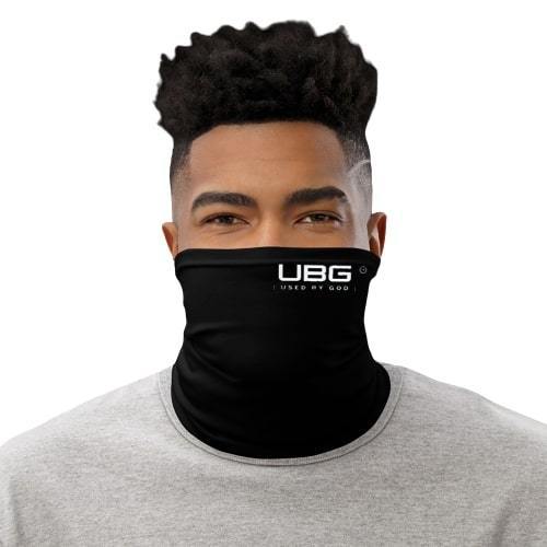 UBG Neck Gaiter made from breathable microfiber polyester, featuring a stylish design suitable for outdoor activities.