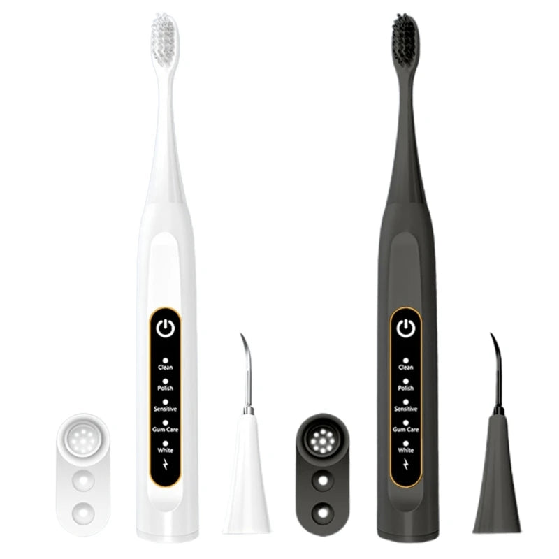 Ultrasonic Electric Toothbrush for adults, featuring a sleek design and 3D brush head for effective cleaning and gum protection.