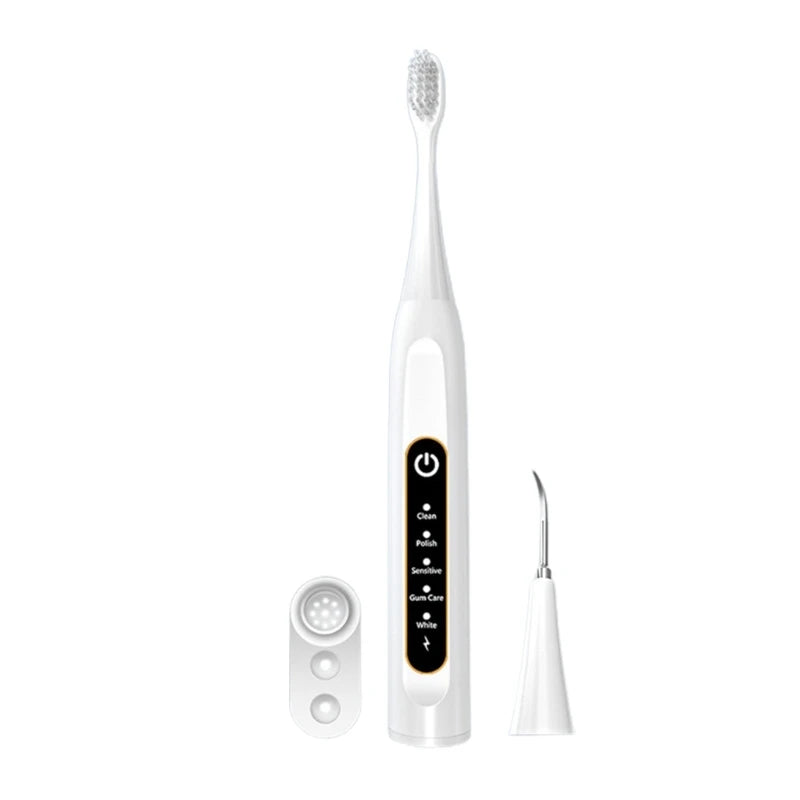 Ultrasonic Electric Toothbrush for adults, featuring a sleek design and 3D brush head for effective cleaning and gum protection.