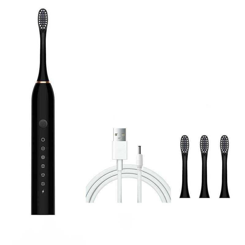 Ultrasonic Electric Toothbrush with USB charging, featuring 6 modes and a sleek design, ideal for adults.