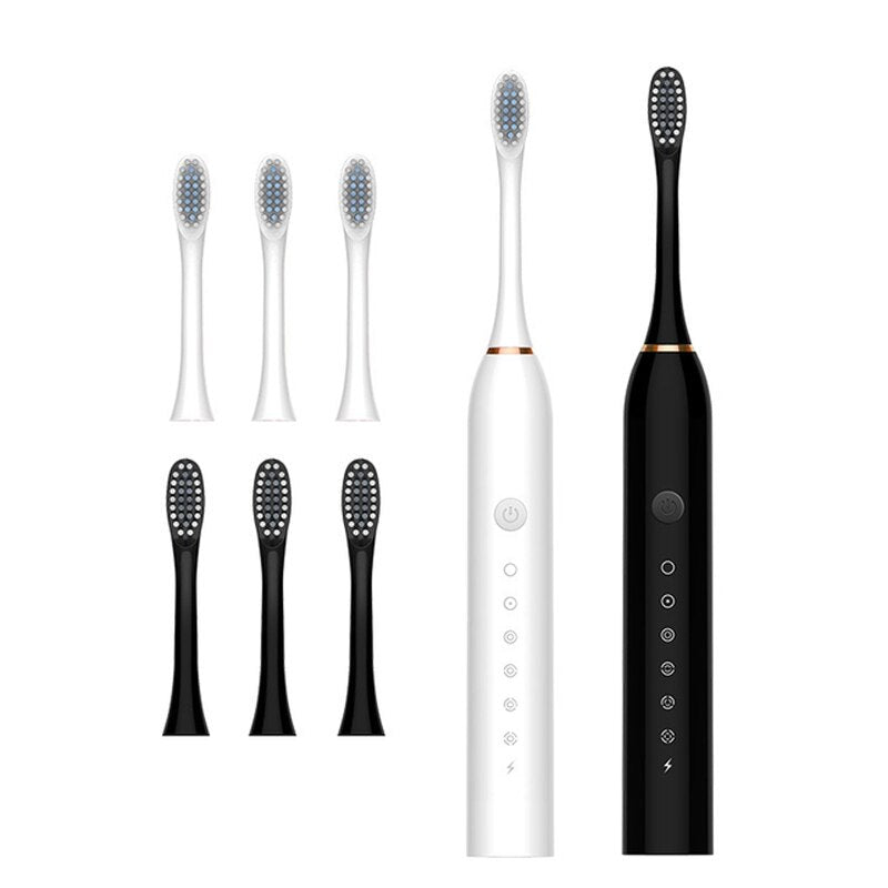 Ultrasonic Electric Toothbrush with USB charging, featuring 6 modes and DuPont toothbrush head, ideal for adults.