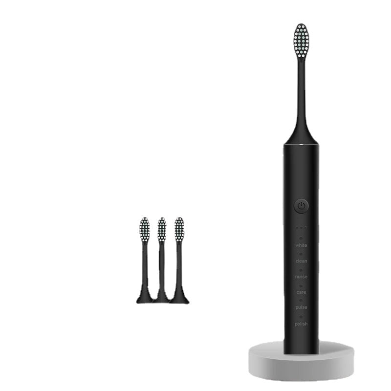 Ultrasonic Sonic Electric Toothbrush with multiple modes and DuPont toothbrush heads, showcasing its sleek design and USB charging capability.