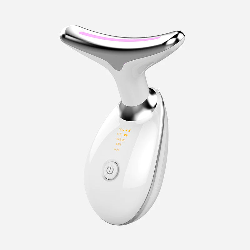 Wavy Chic Beauty Facial Massager in seven vibrant colors, designed for anti-aging and acne treatment.