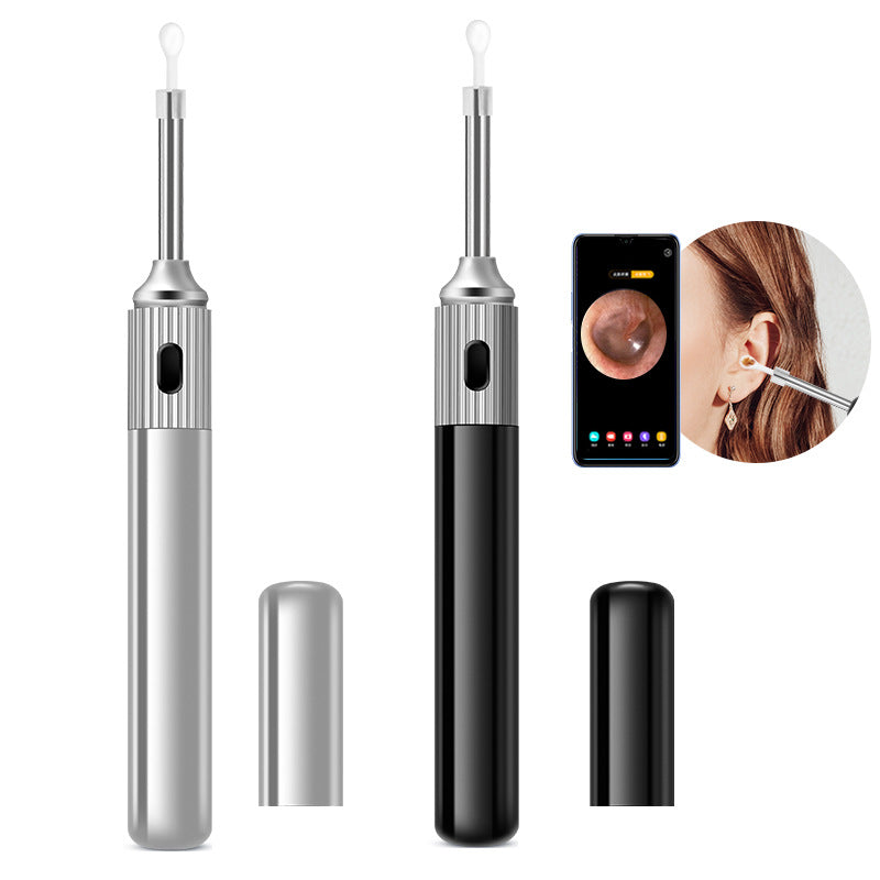 WiFi Otoscope Ear Cleaner with HD camera and LED lights, designed for safe ear cleaning and inspection.