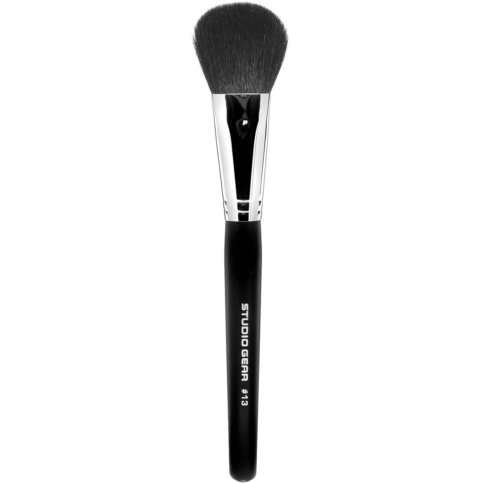 Studio Gear Cosmetics #13 Perfect Blush Brush with natural goat hair bristles, designed for applying blush and bronzer.