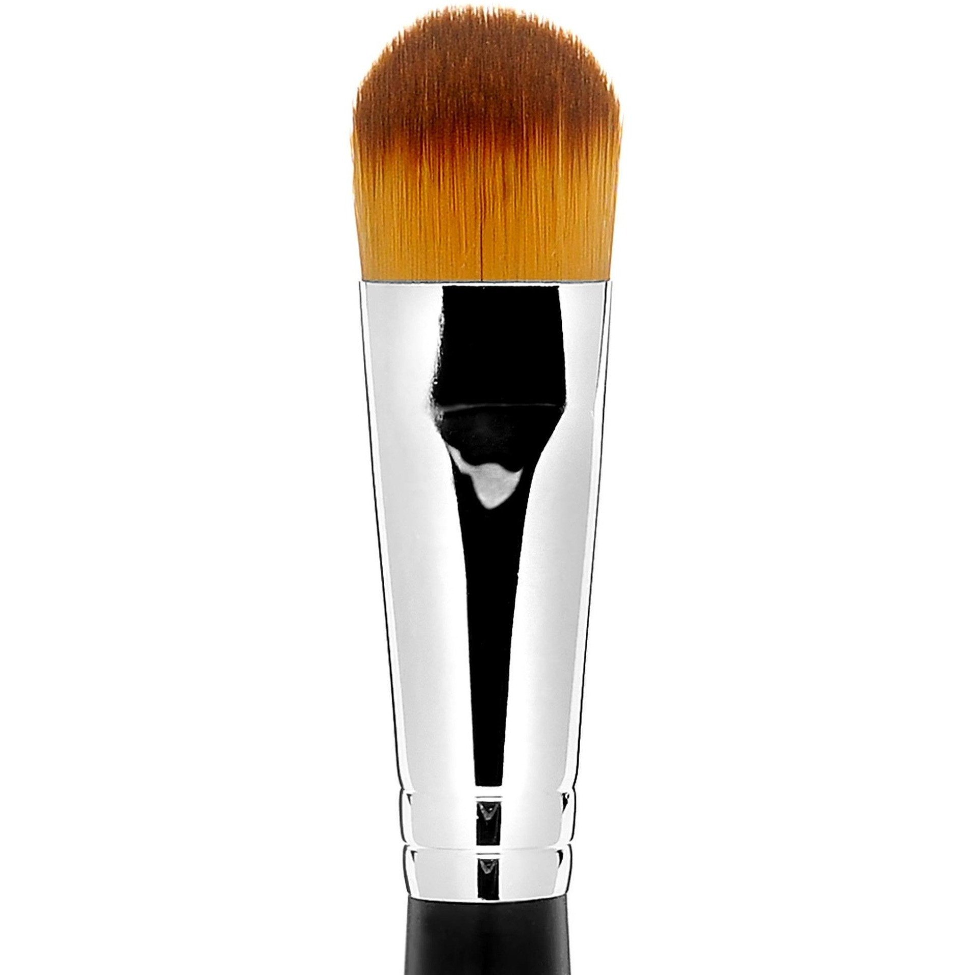 Studio Gear Cosmetics #16 Foundation Brush with taklon nylon hairs for smooth foundation application.