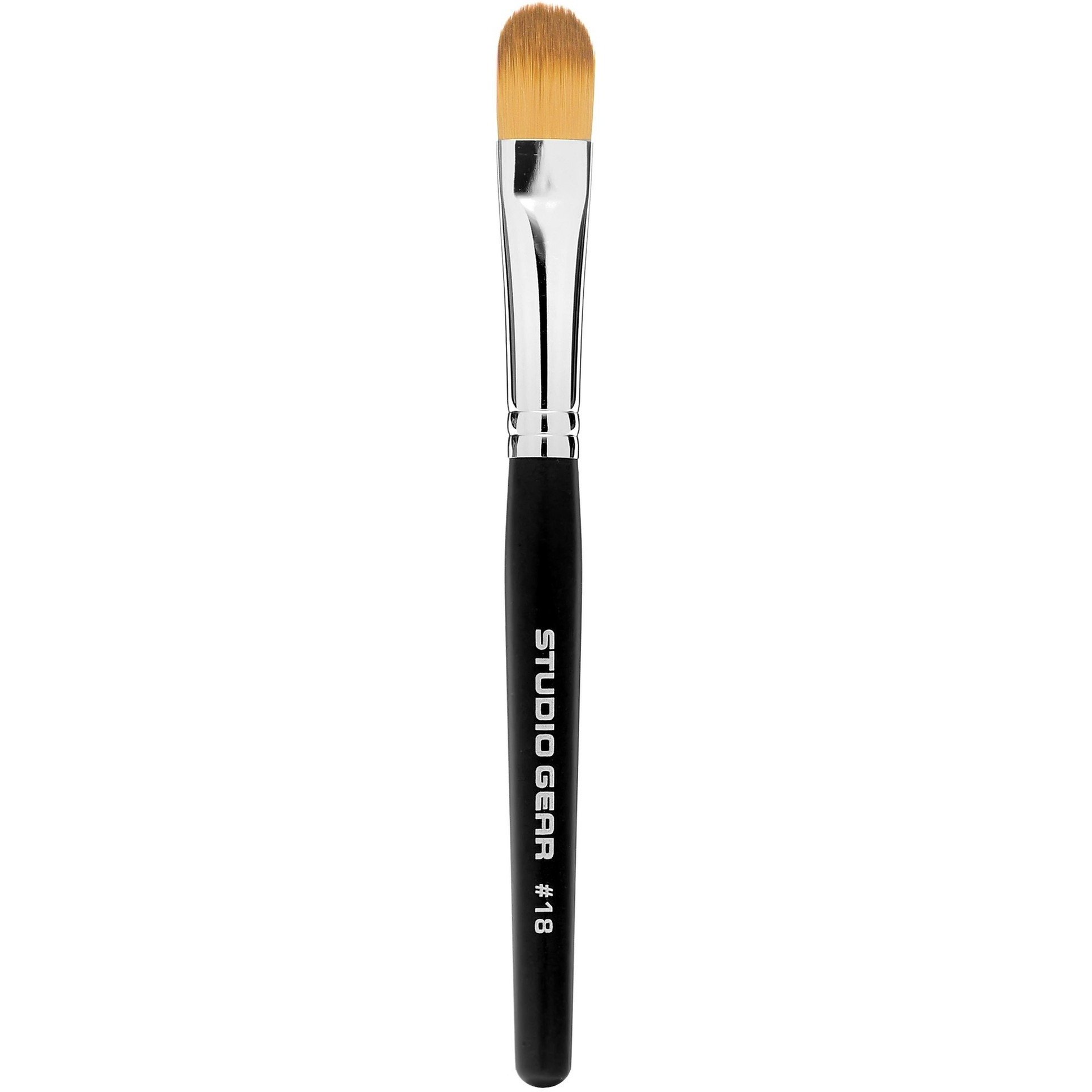 Studio Gear Cosmetics #18 Concealer Brush with synthetic fibers, designed for precise concealer application.