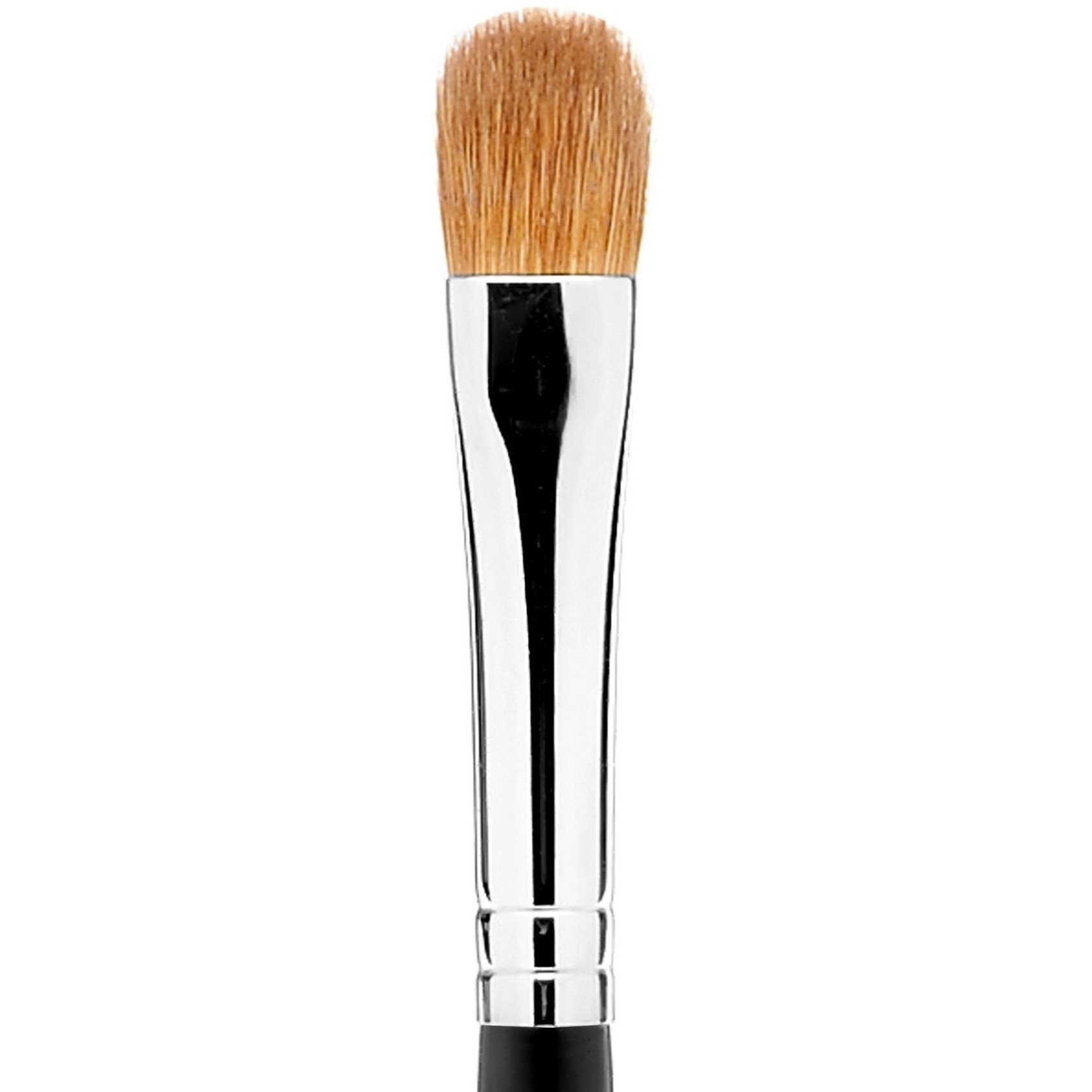 Studio Gear Cosmetics #25 Medium Sable Shader Brush with a flat, rounded tip, featuring natural golden sable bristles for eye makeup application.