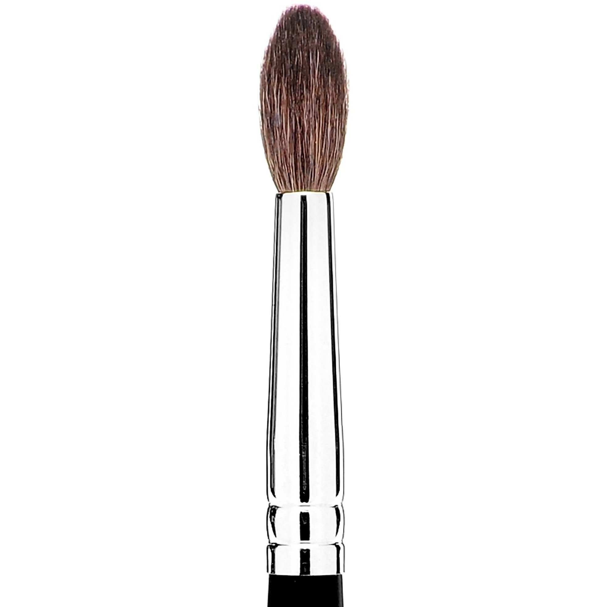 Studio Gear Cosmetics #34 Crease/Blend Brush with soft goat hair bristles, designed for blending eye shadows seamlessly.