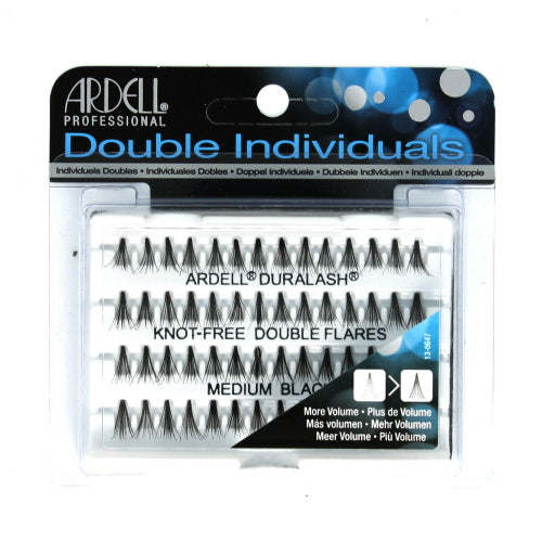 ARDELL Professional Double Individuals Knot-Free Double Flares in packaging, showcasing customizable lash extensions for a stunning look.