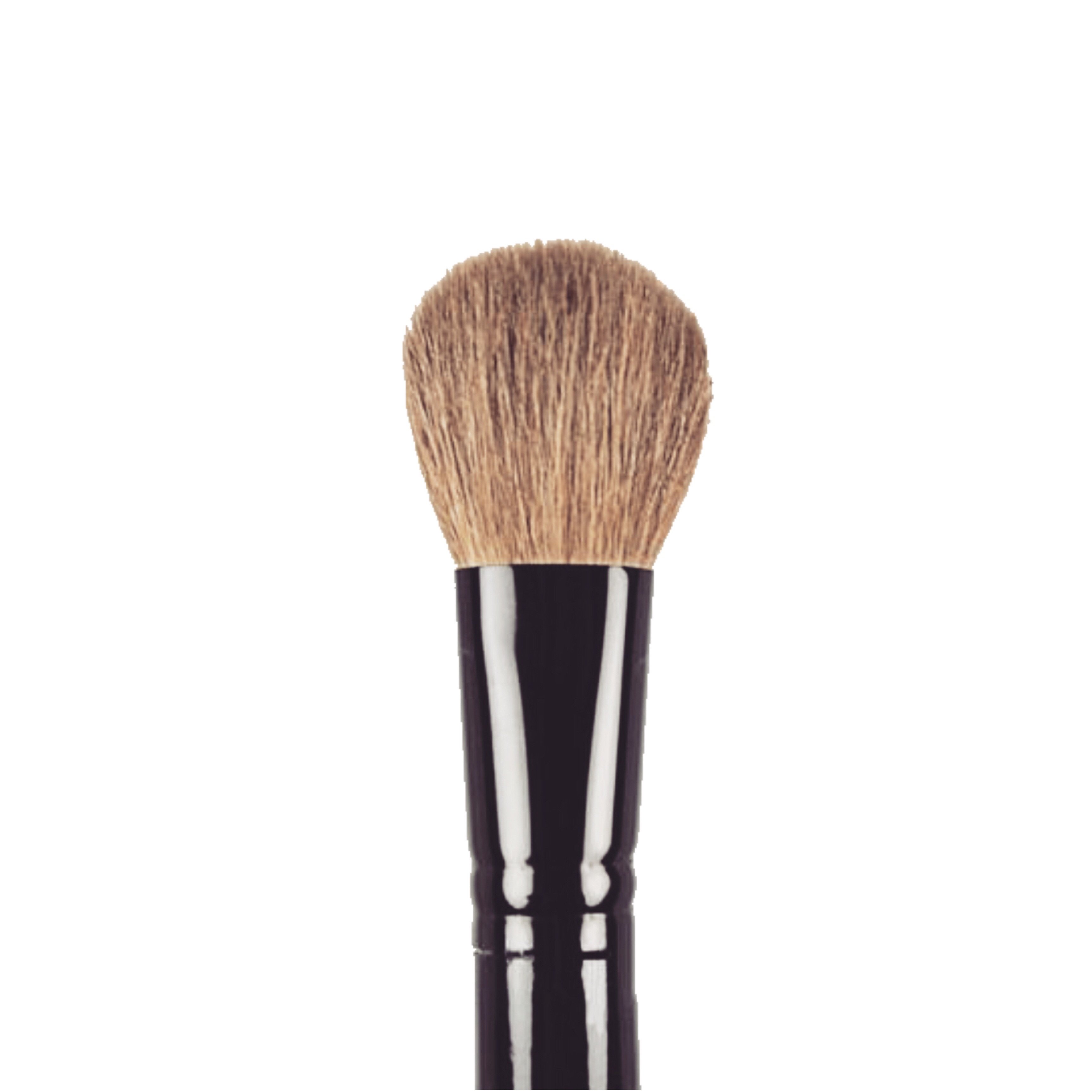 Blending Brush BK13 with ultra-soft goat hair bristles, polished black ferrule, and high gloss birch wood handle, ideal for seamless eyeshadow blending.