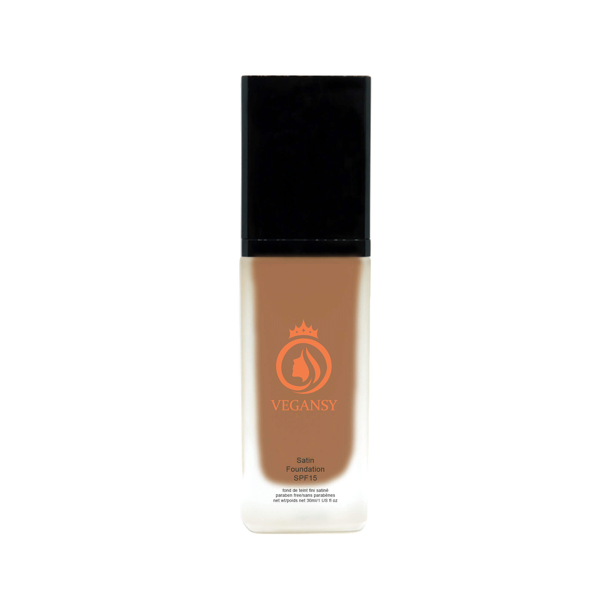 Bronze Night foundation bottle showcasing its elegant design and natural glow finish.