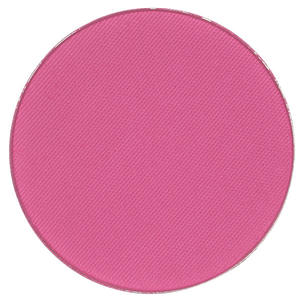 Bubble Gum-Cool Bright Pink blush in a sleek compact, showcasing its vibrant color and smooth texture.