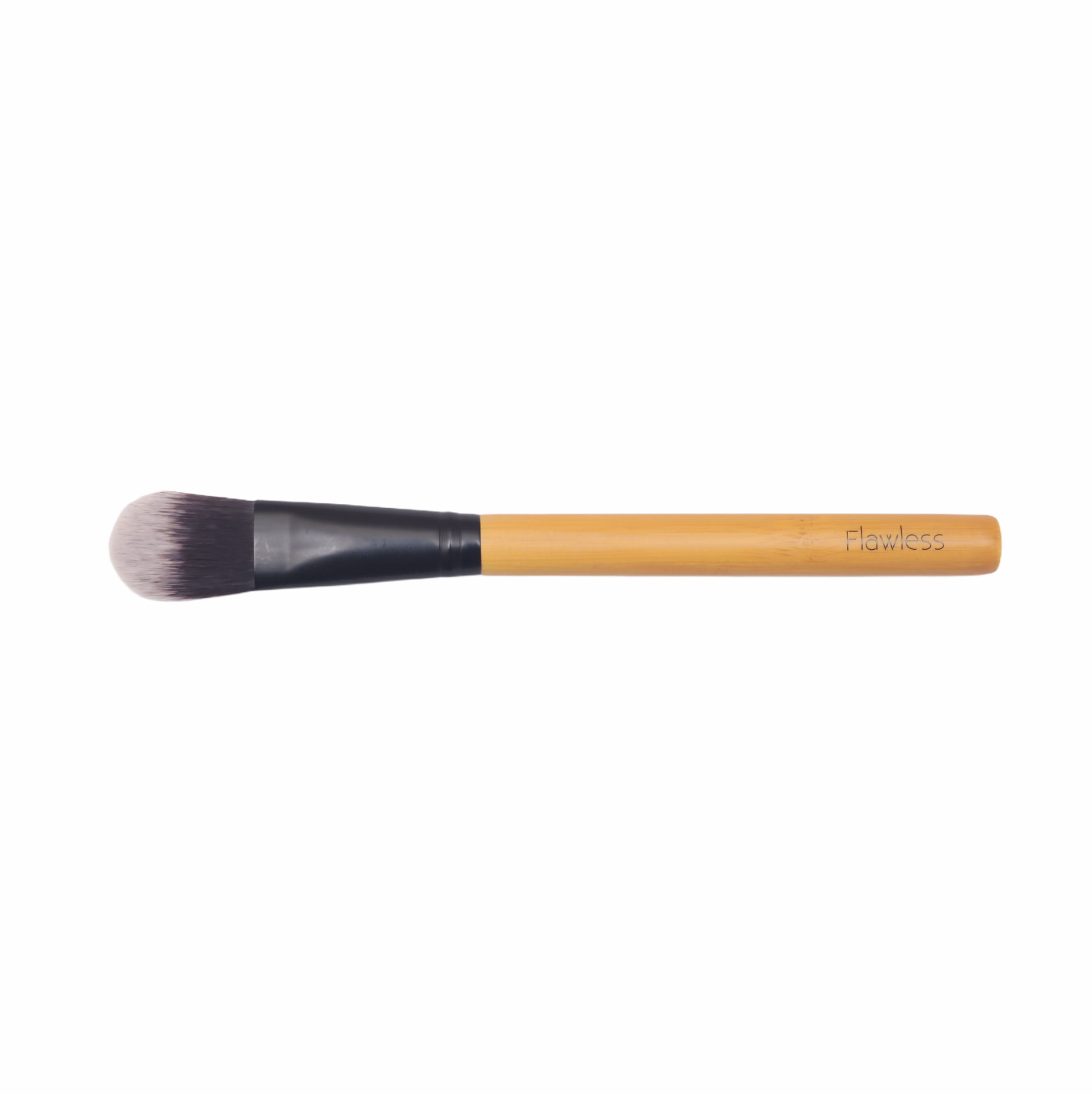 Classic Foundation Brush designed for seamless foundation application and contouring, featuring a flattened shape for precision.