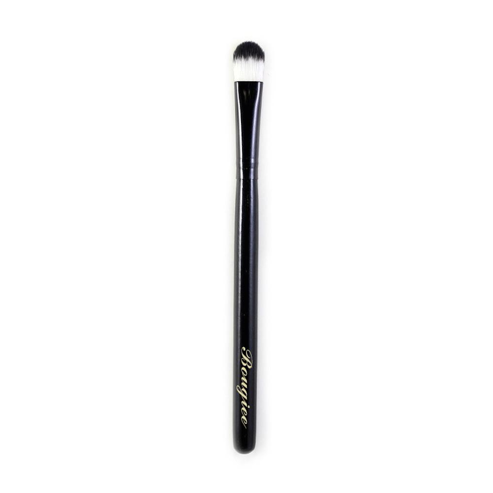 Concealer Brush BK10 with soft goat hair bristles and polished black ferrule, featuring a high gloss birch wood handle.