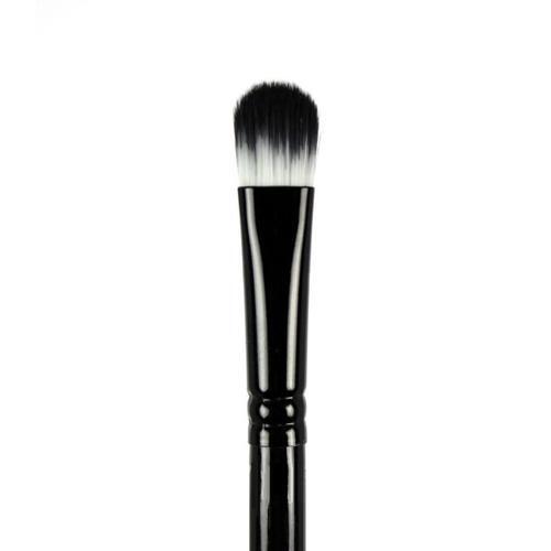 Concealer Brush BK10 with soft goat hair bristles and polished black ferrule, featuring a high gloss birch wood handle.