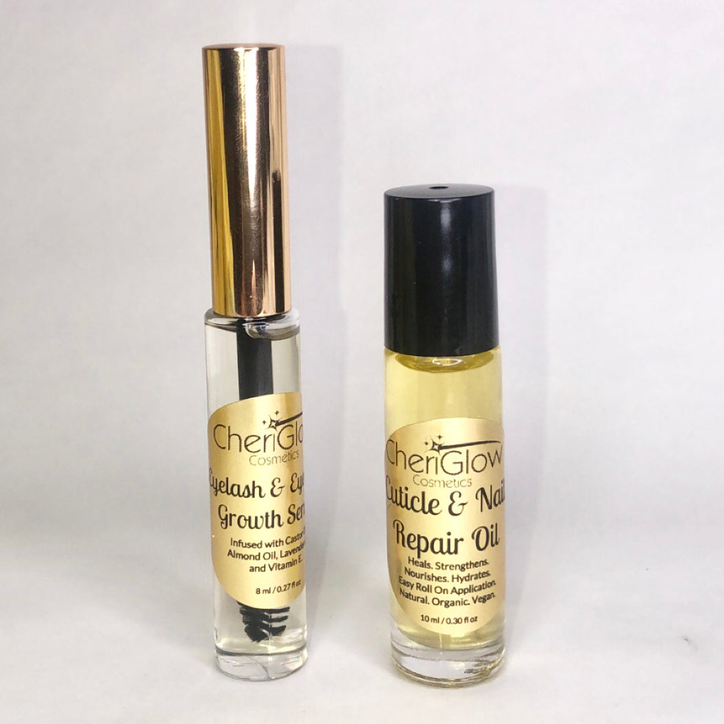 Cuticle & Nail Repair Oil in a roll-on bottle, showcasing its nourishing ingredients and convenient applicator.